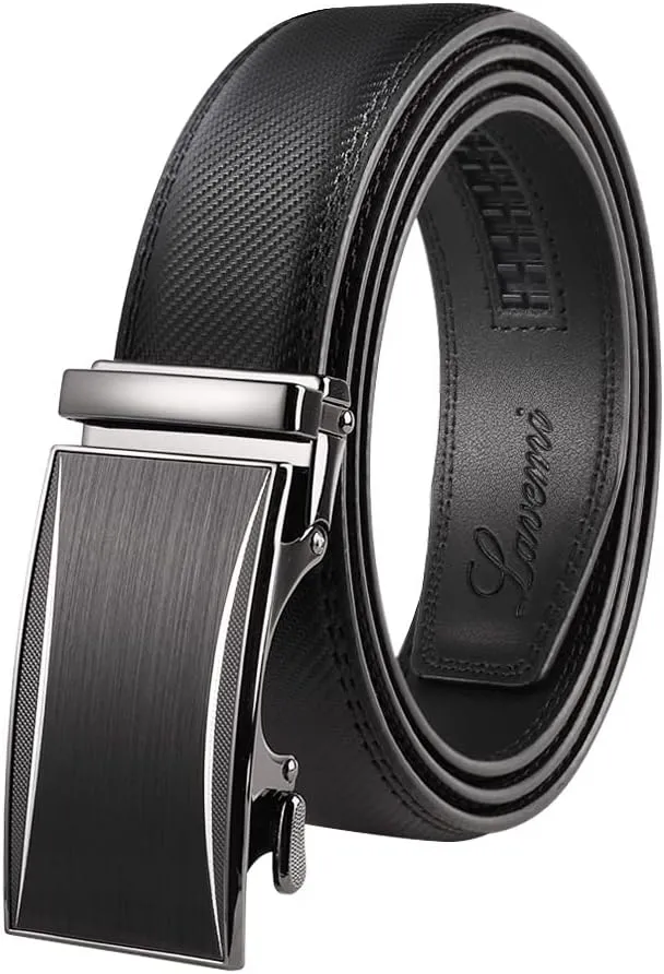 Lavemi Men's Real Leather Ratchet Dress Casual Belt, Cut to Exact Fit,Elegant Gift Box