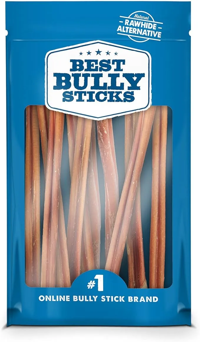 Best Bully Sticks 12-Inch Odor-Free Angus Bully Sticks by (12 Pack) Free Range,