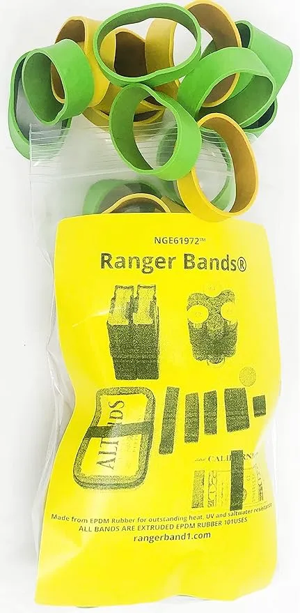 Ranger Bands® Mixed 40 Safety colors EPDM Rubber Tactical Bands Survival USA