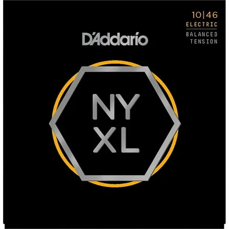 D'Addario NYXL1046 NYXL Nickel Wound Electric Guitar Strings - .010-.046 Regular Light (3-pack)