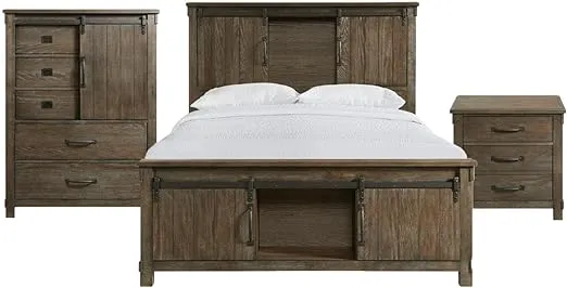 Picket House Furnishings Jack King Platform Storage 3PC Bedroom Set