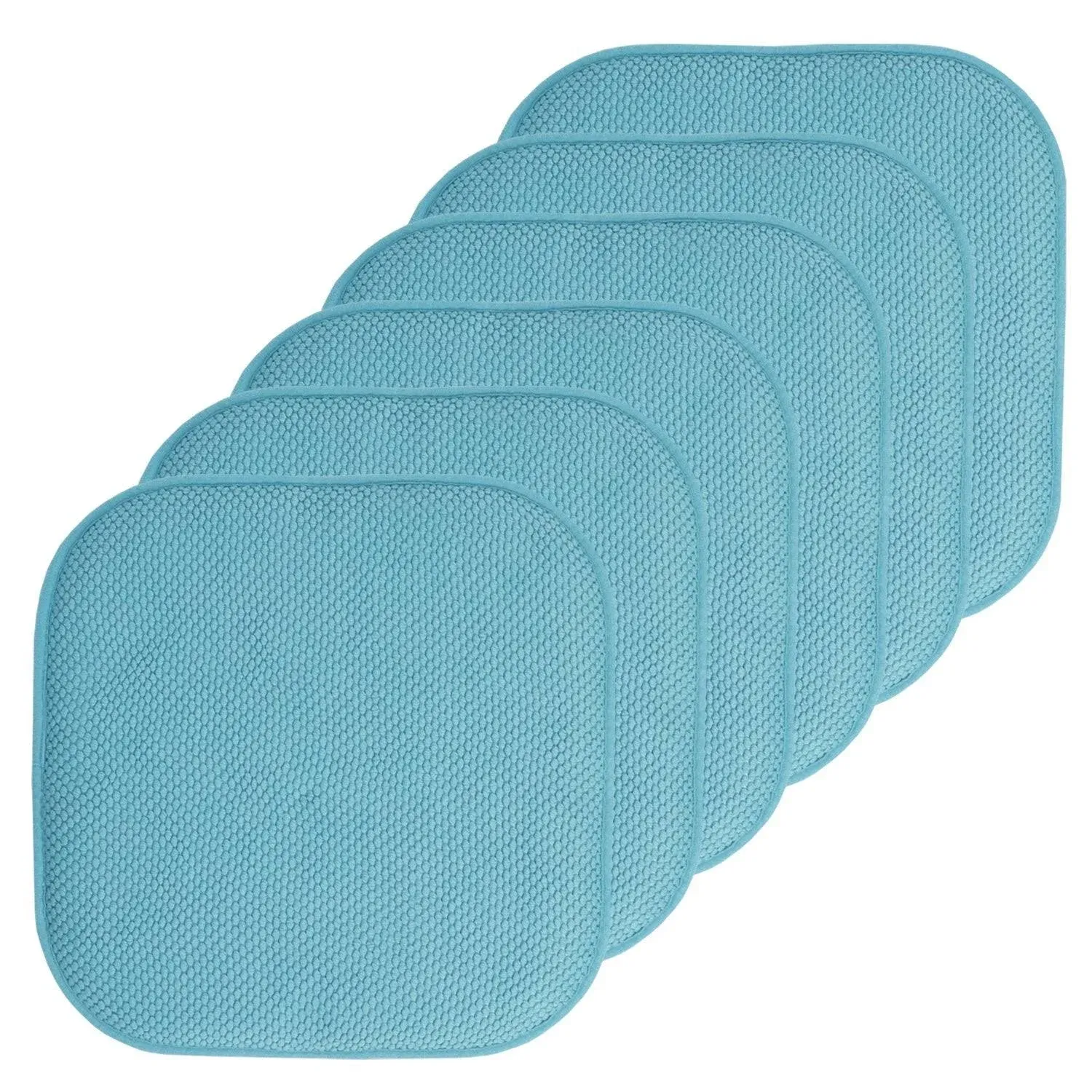 Sweet Home Collection Cushion Memory Foam Chair Pads Honeycomb Nonslip Back Seat ...