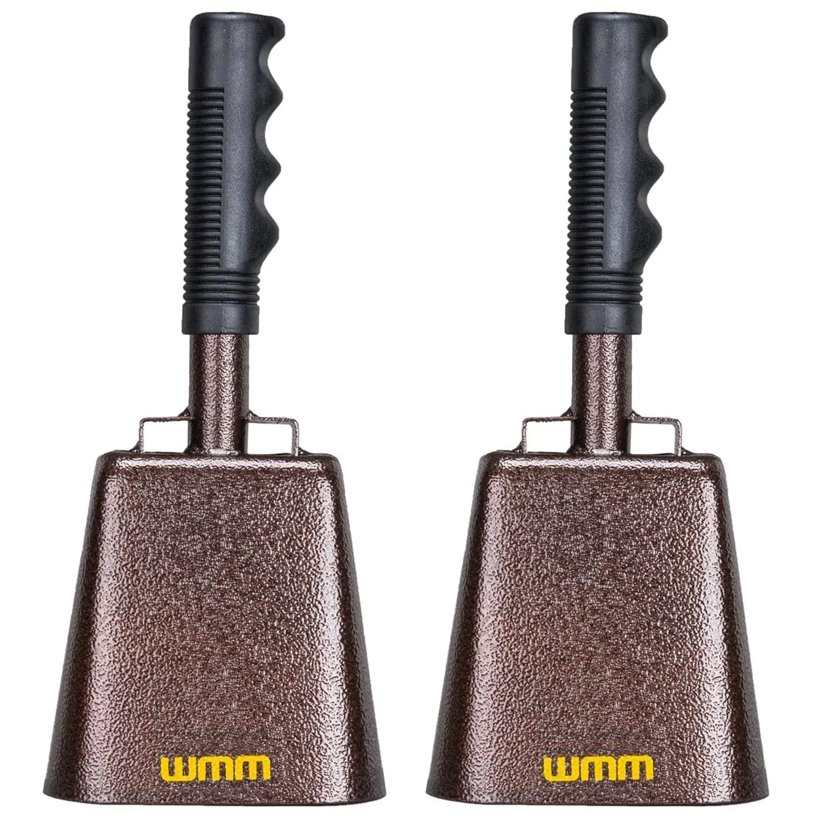 WMM 10 inch Steel Cowbell with Handle Cheering Bell for Sports Events Large Solid ...