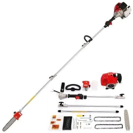 58CC 2-Cycle Chainsaw Pole Saw Pruner Pruning Saw Gas Powered Tree Trimmer~