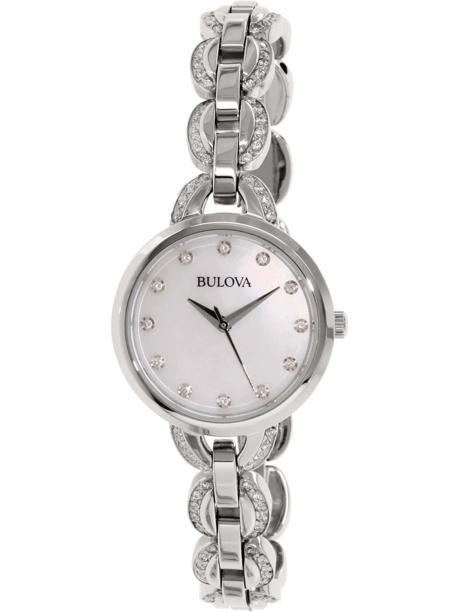 Bulova Women's 96L203 Crystal Stainless Steel Watch