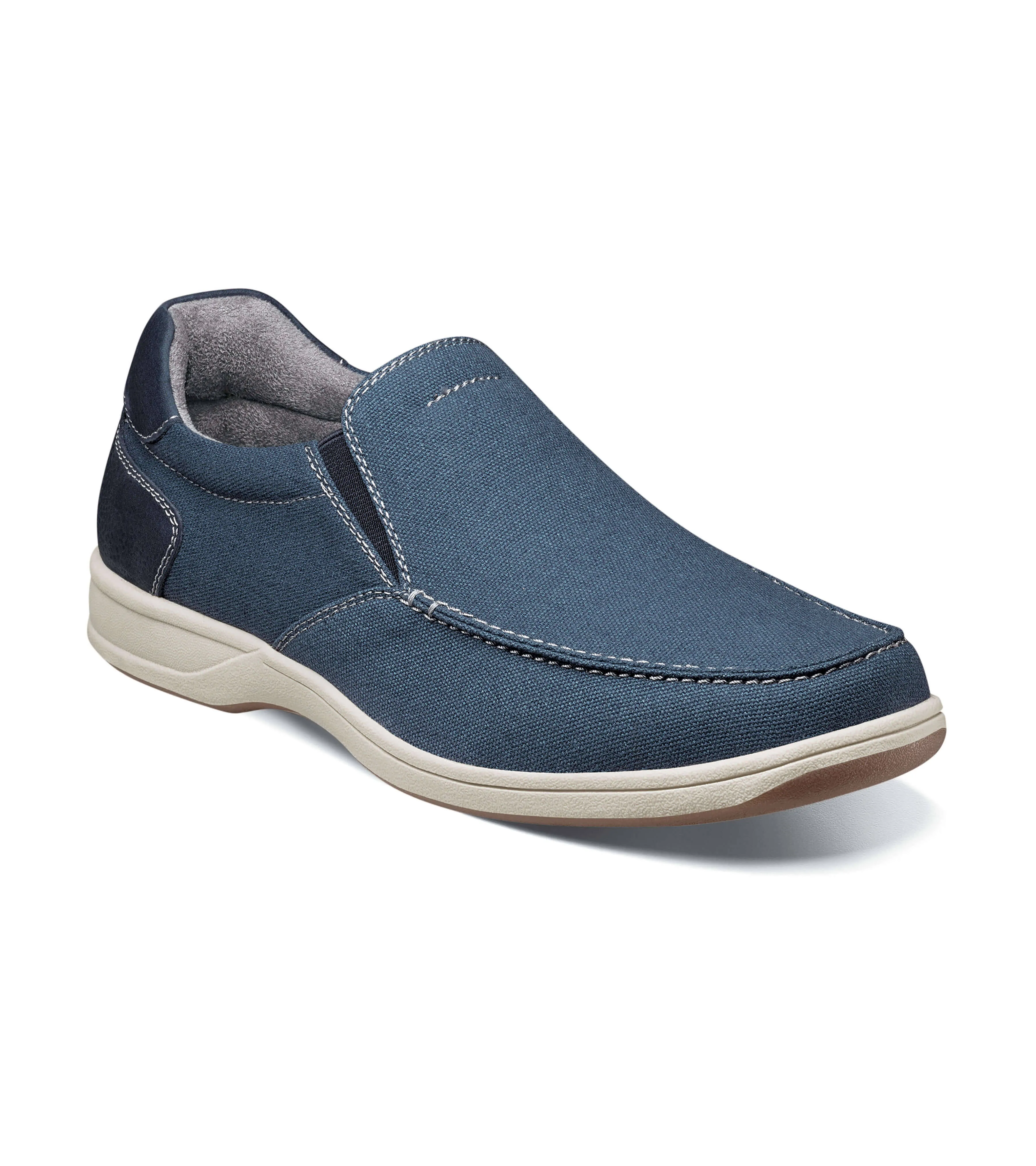 Florsheim Lakeside Canvas Moc Toe Slip On 8.5 Men's Navy