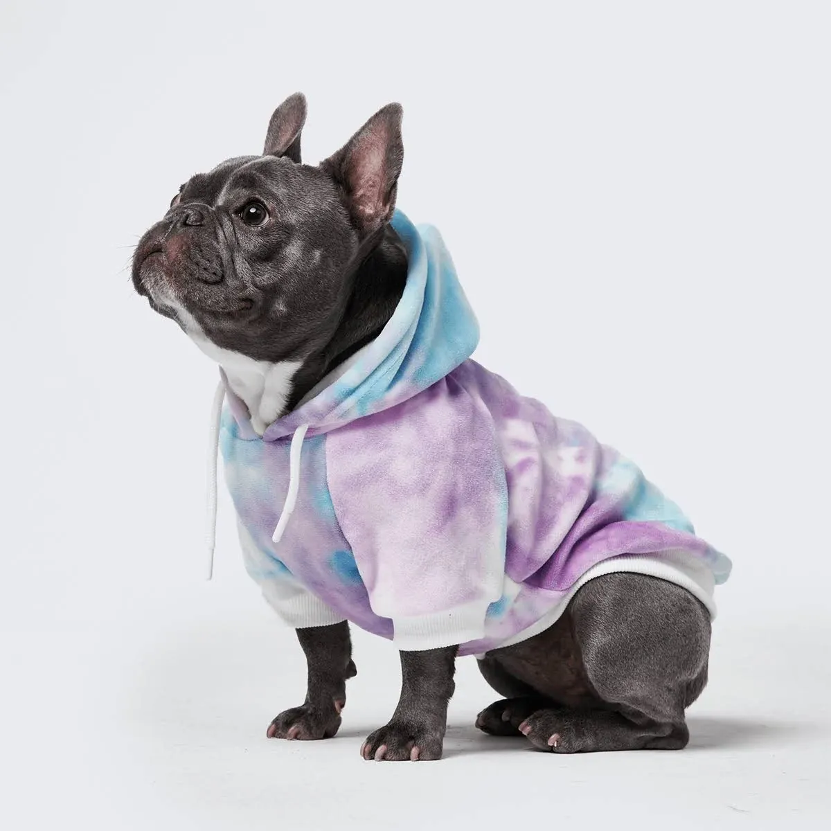 Spark Paws Dog Hoodie - Premium Quality, Buttery Soft, Superior Comfort and Fit, Calming Fleece Interior, Suitable for All Breeds - 90s Retro Sky