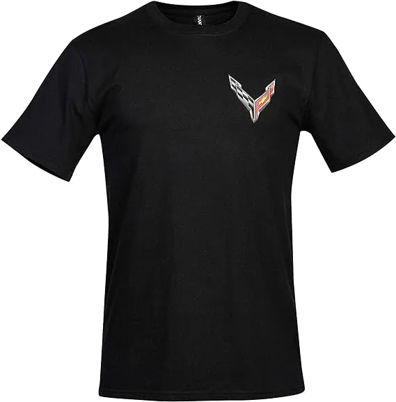 C8 Corvette Next Gen American Legacy Born in The USA Men's T-Shirt (Small, Black)