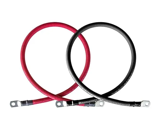 2/0 AWG Pure Copper Battery Cables - Red and Black