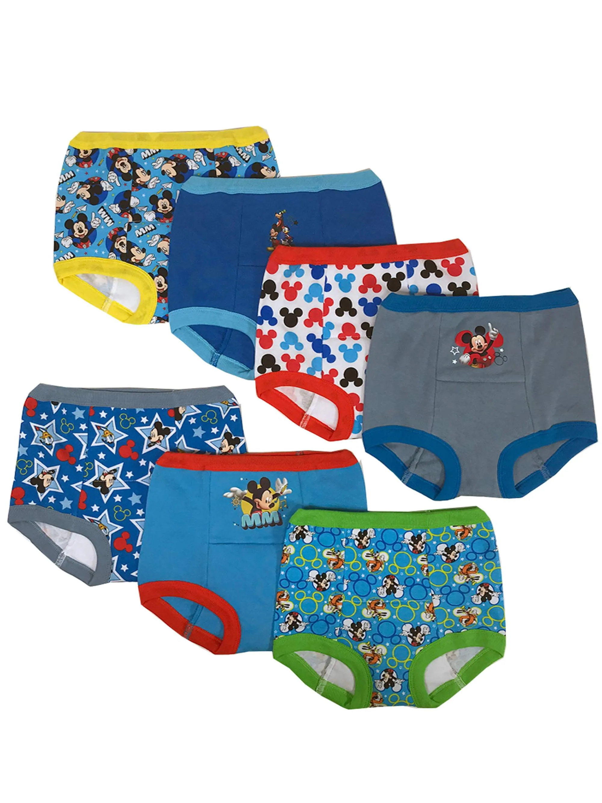 Mickey Mouse Toddler Boys Training Pants, 7-Pack, Toddler Boy's, Size: 3T