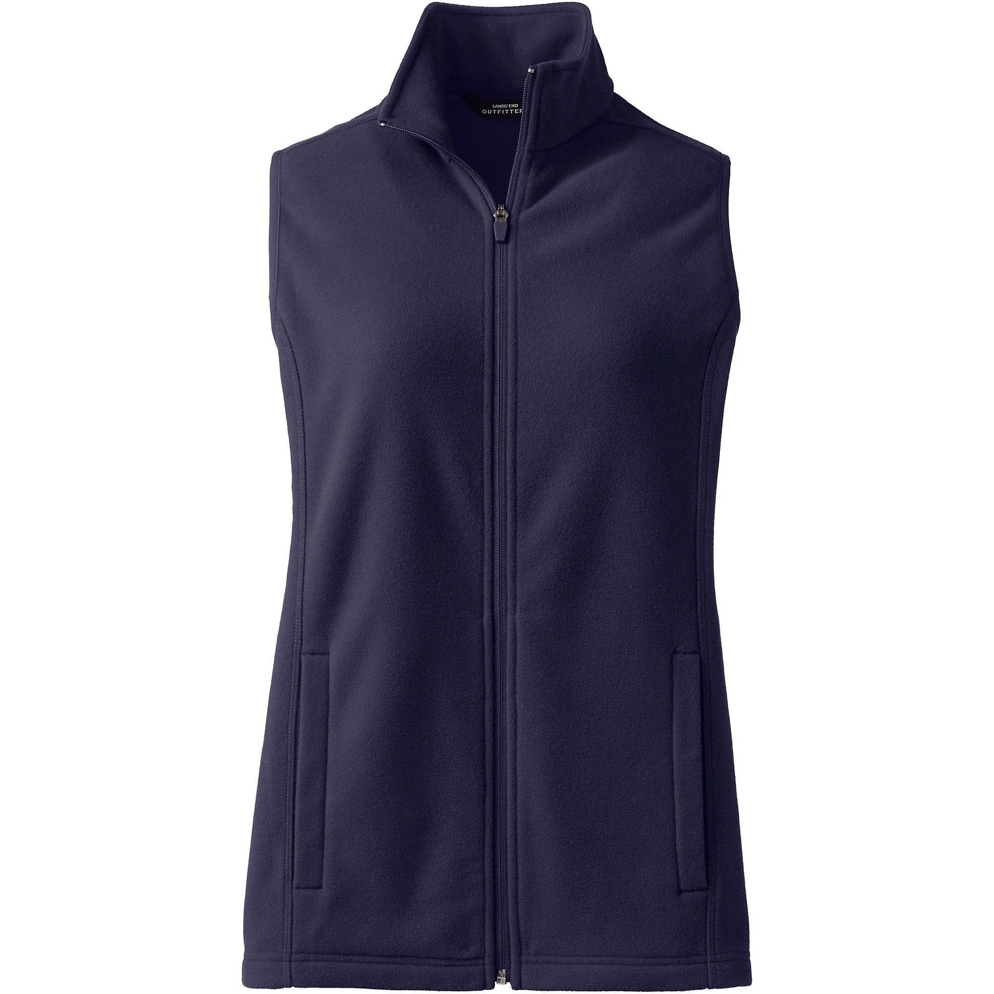 Lands' End Women's Thermacheck 100 Fleece Vest - Large - True Navy