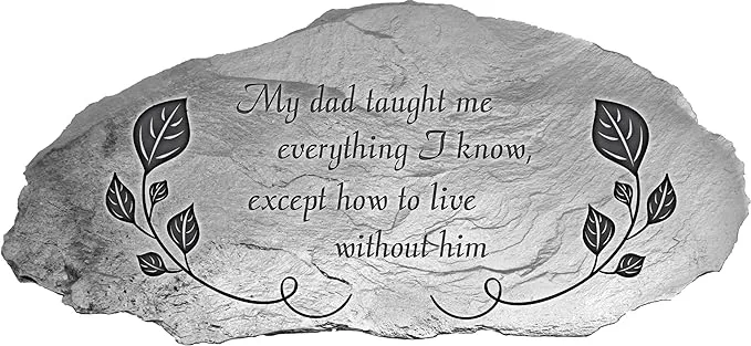 Cathedral Art GS503 10 x 5 in Dad Memorial Garden Stone