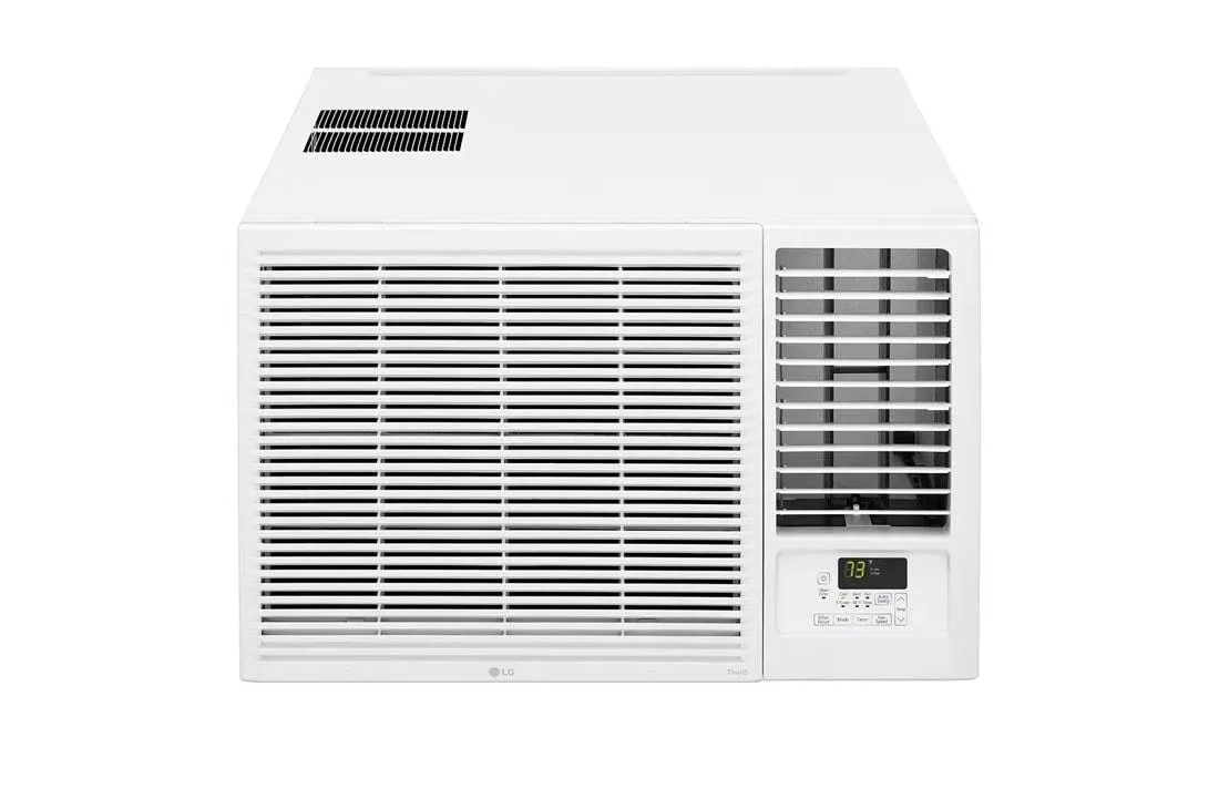 LG 18,000 BTU 1,000 Sq.Ft. Window Air Conditioner with 12,000 BTU Heat, White