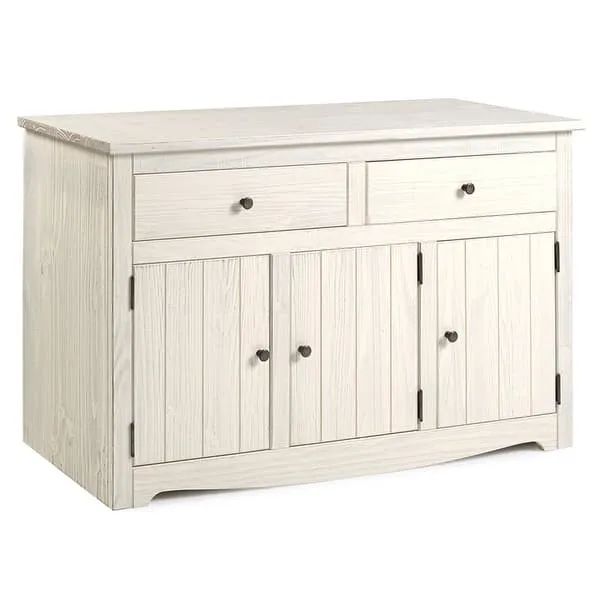 Wood Buffet Sideboard White Distressed | Furniture Dash