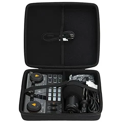 Khanka Hard Travel Case Replacement for Podcast Equipment Bundle-MAONO ...