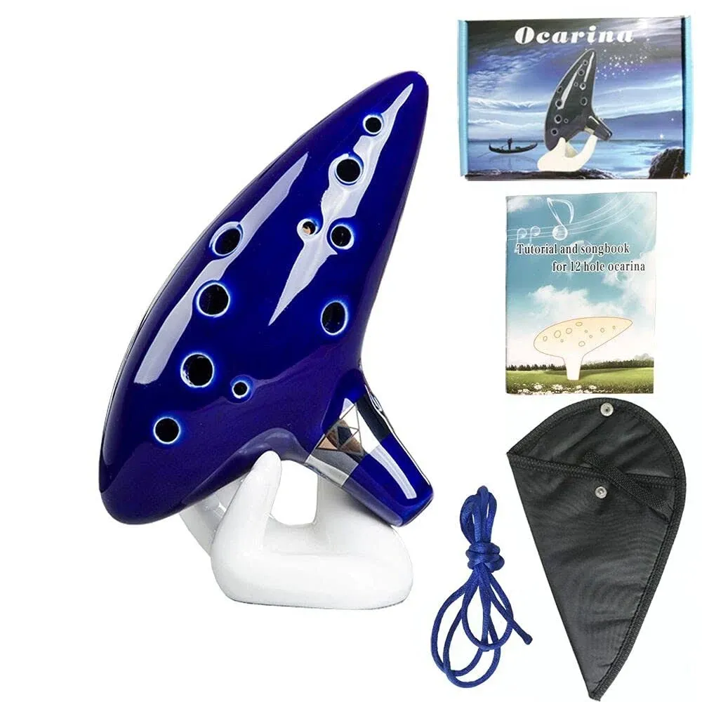 12 Hole Alto C Ocarina Instrument for Zelda Fans