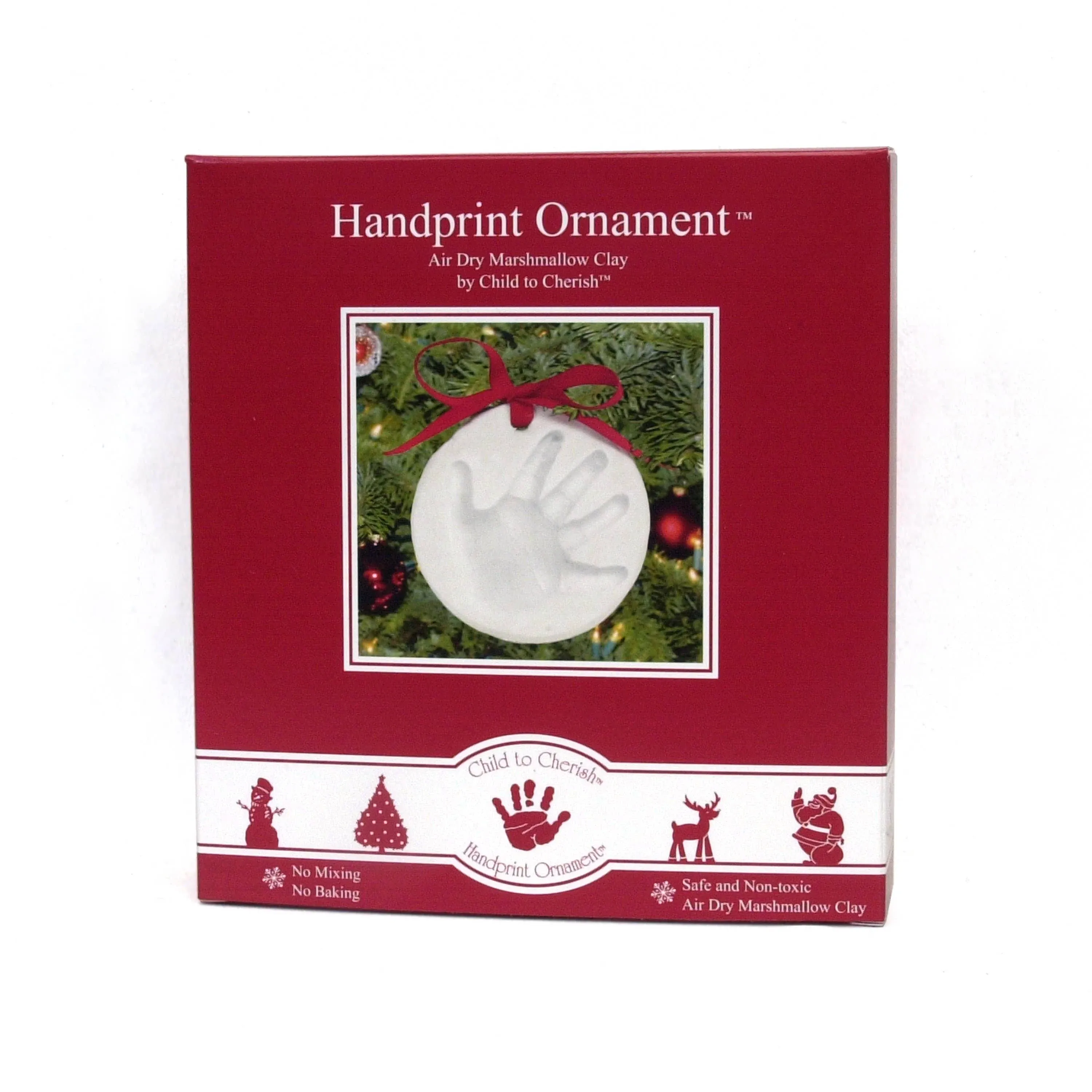 Child to Cherish Marshmallow Clay Handprint Christmas Ornament Kit