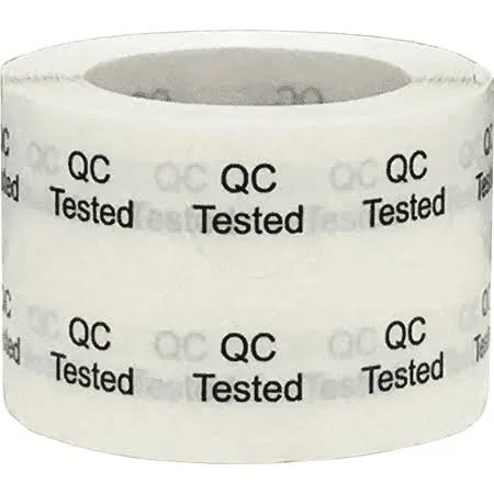 Quality Control QC Tested Stickers, 1/2 Inch Round, 1000 Labels on a Roll