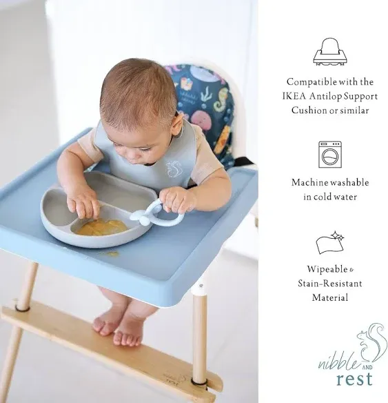 Spotty Sage IKEA ANTILOP Highchair Cushion Cover | IKEA Highchair Cover | Baby Weaning Essentials | Highchair Accessories