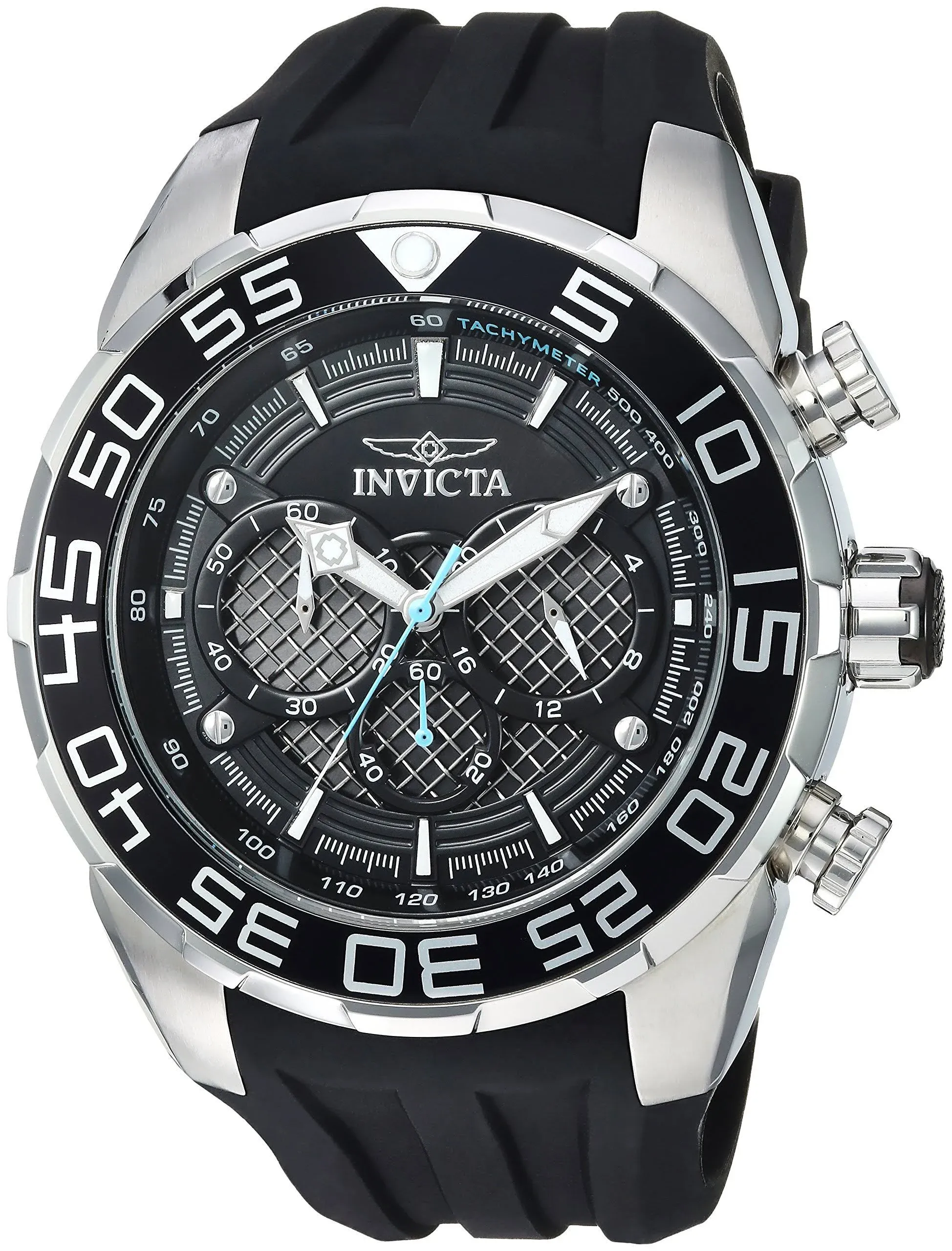 Invicta Men&#039;s 50mm Speedway Quartz Chronograph Silicone Strap Watch 26314