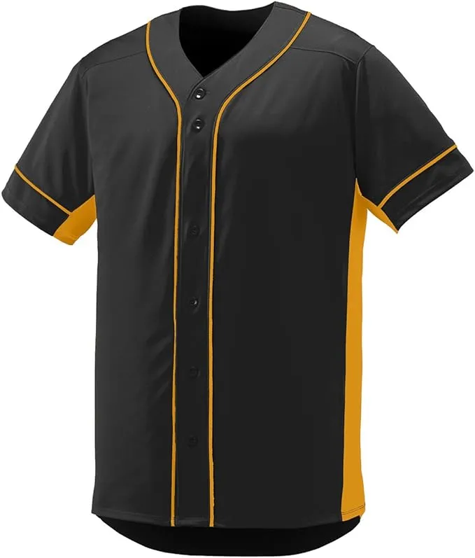 Augusta Sportswear 1660 Slugger Jersey - Black/ White M