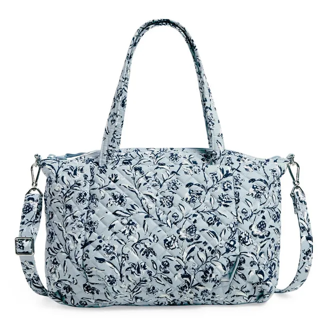 Pleated Multi-Strap Satchel - Perennials Gray