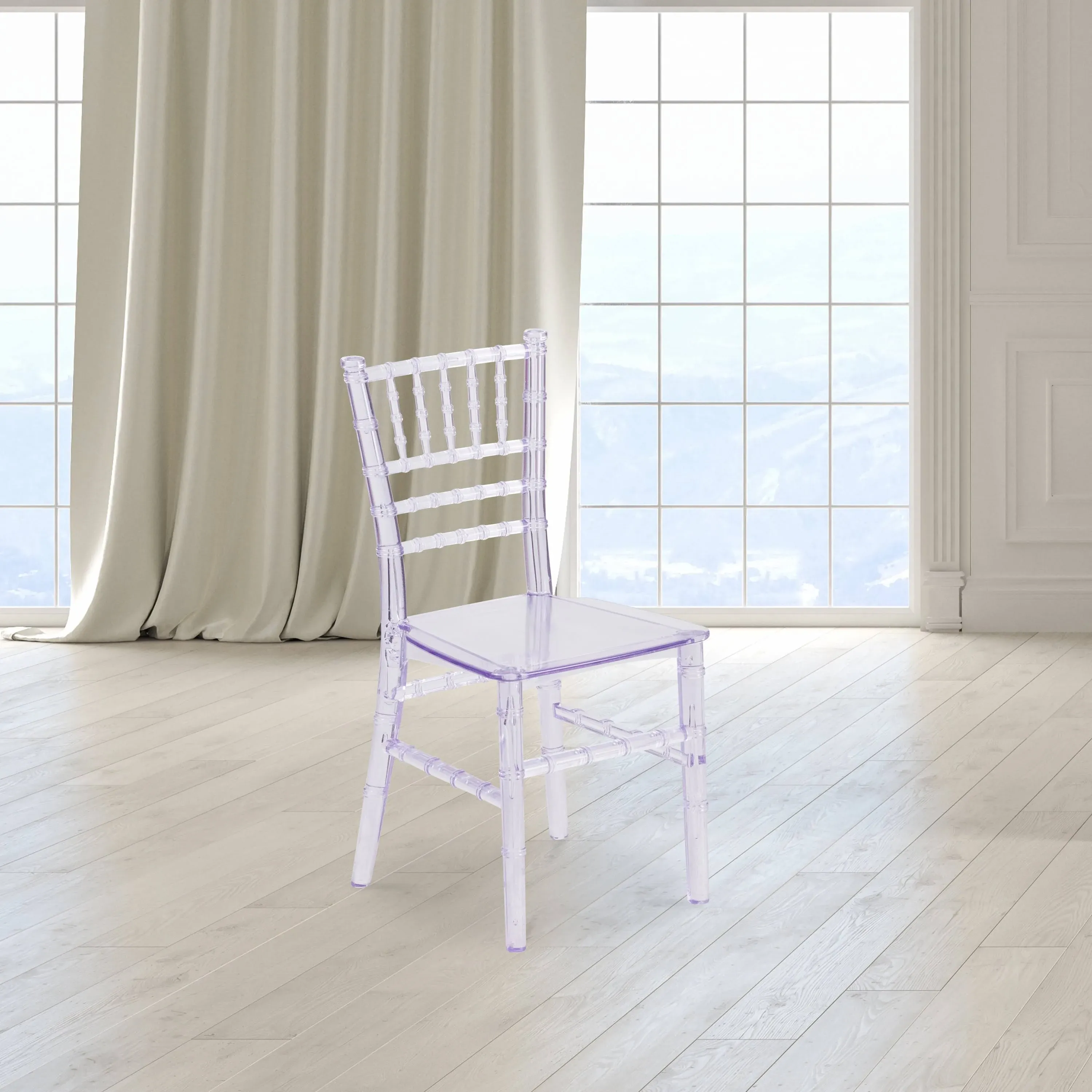 Emma + Oliver Childs All Occasion White Resin Chiavari Chair for Home or Home ...