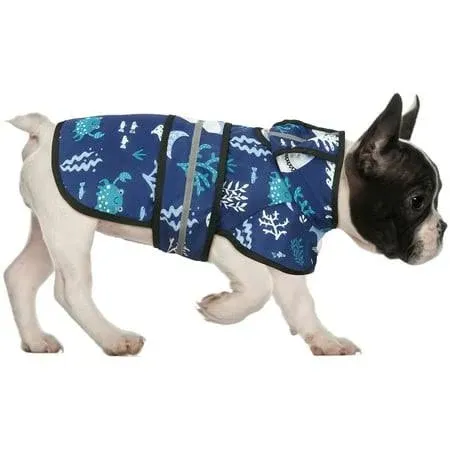 Hde Dog Raincoat Hooded Slicker Poncho for Small to X-Large Dogs and Puppies ...