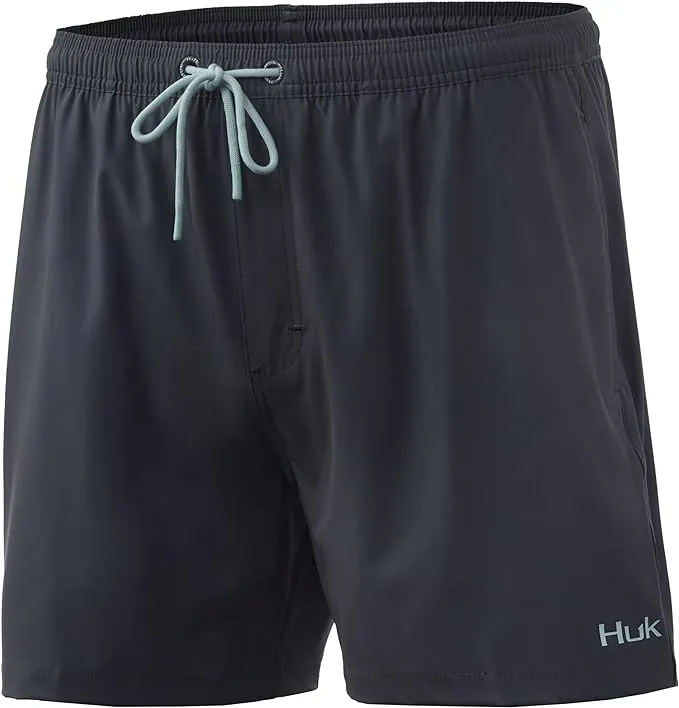 HUK Men's Volley 5.5" Elastic Waist Quick-Dry Swim Shorts