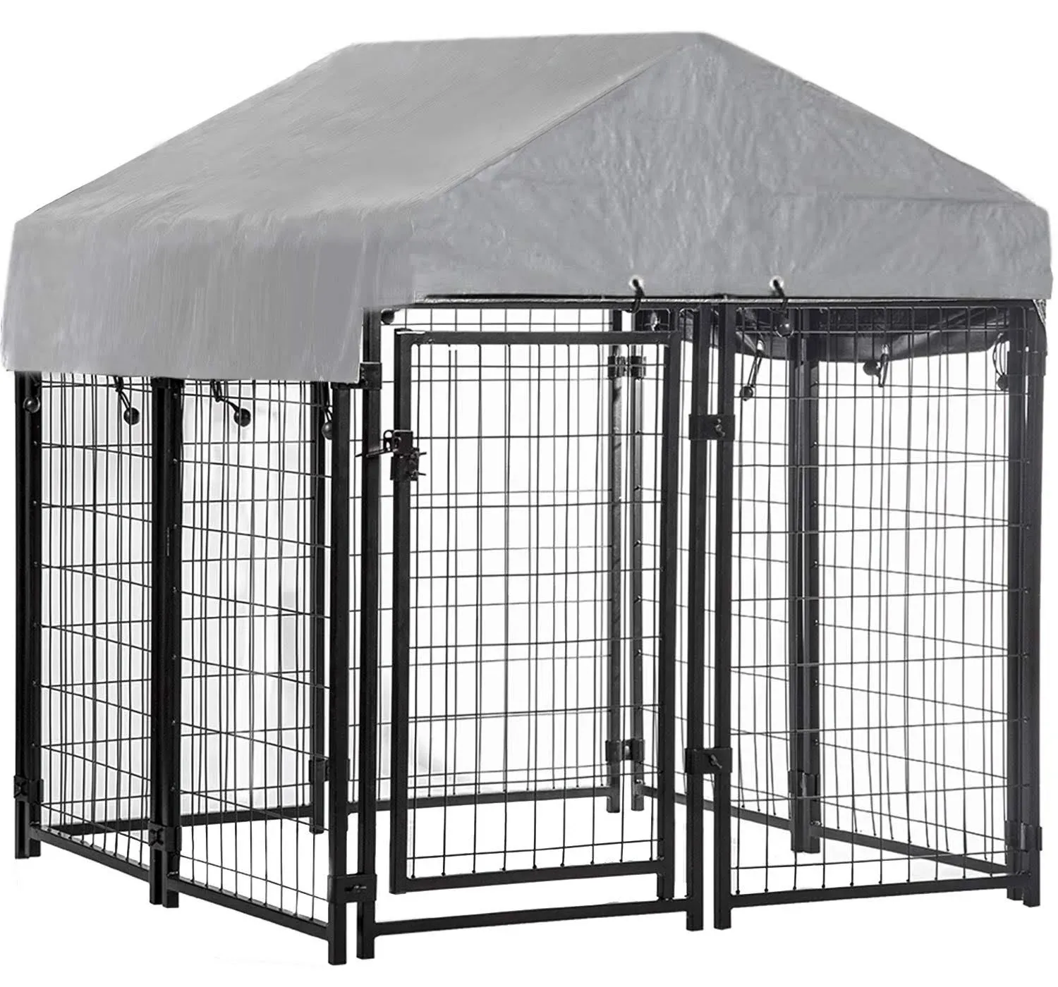 Bestpet Welded Wire Dog Kennel Heavy Duty Playpen Included A Roof & Water ...