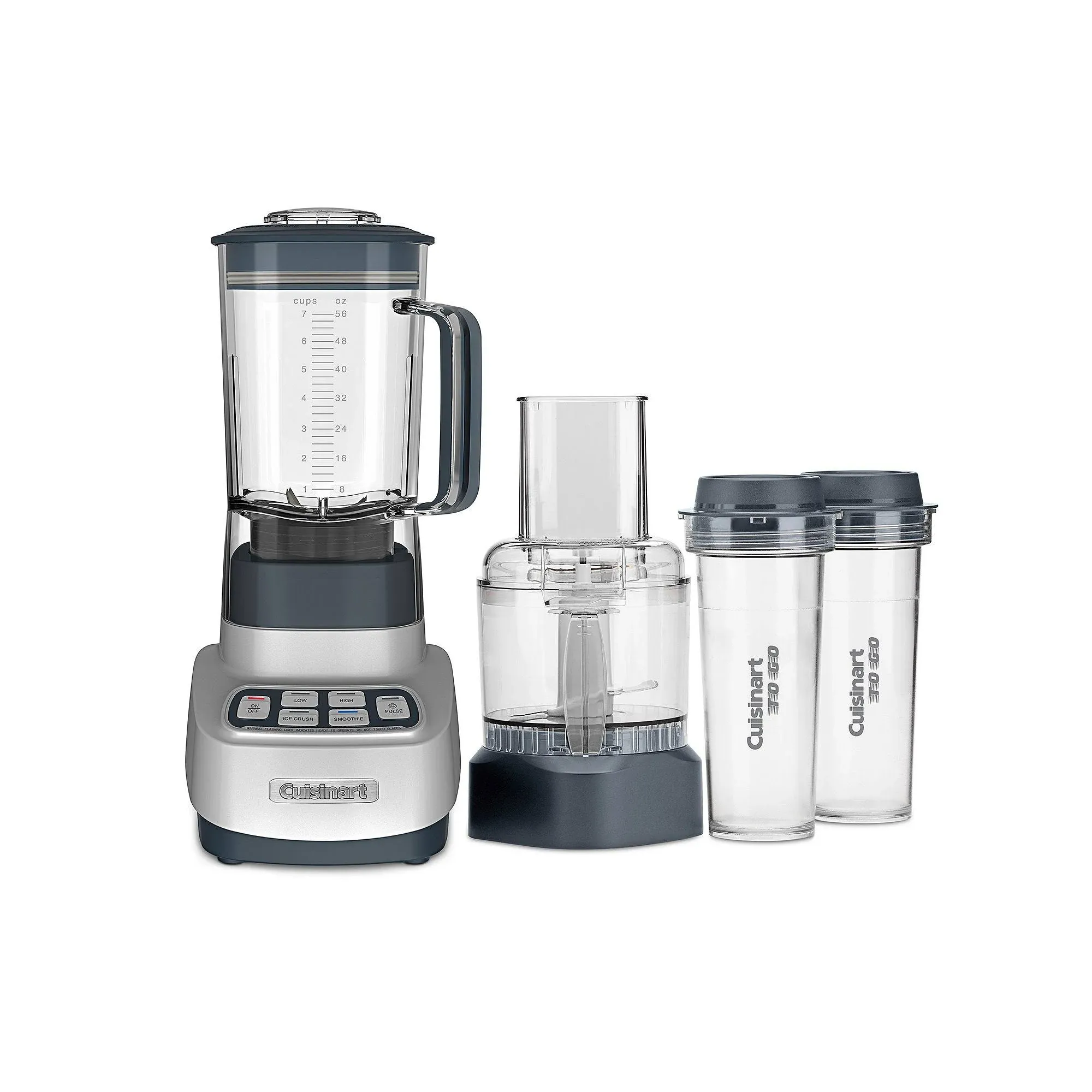 Cuisinart VELOCITY Ultra Trio 1 HP Blender Food Processor with Travel Cups