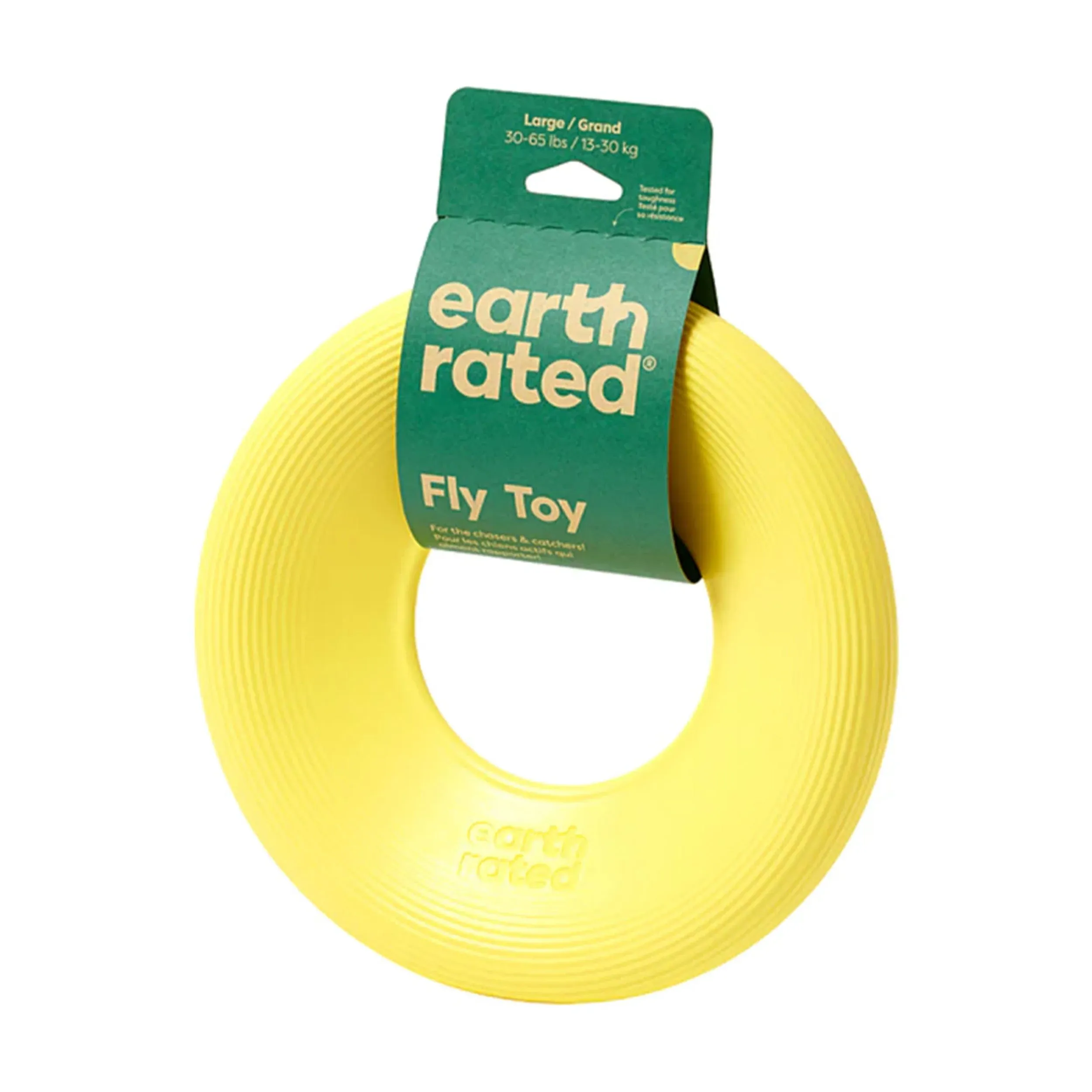 Earth Rated Flyer Dog Toy, Yellow, Small