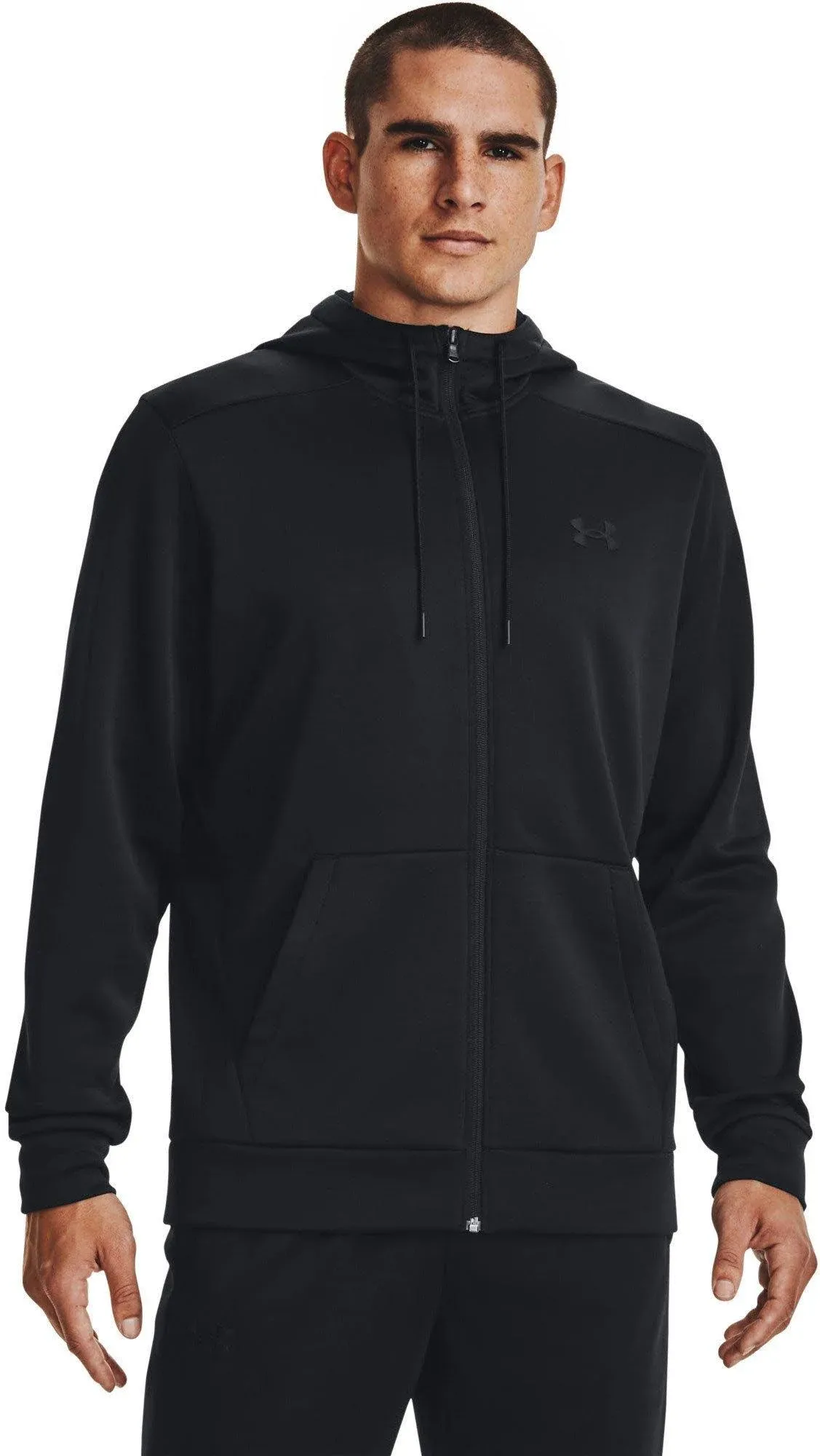 Under Armour Men's Armour Fleece Full-Zip Hoodie Black/Black / 3XL