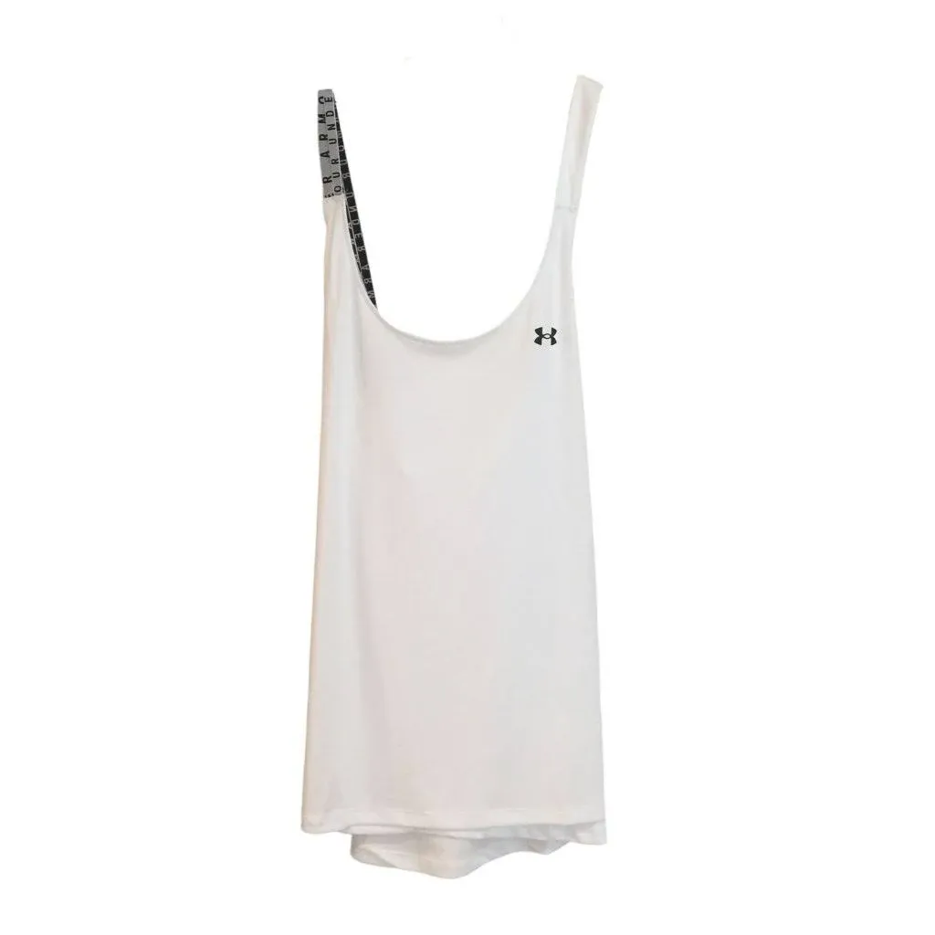 Under Armour Women's Heatgear Wordmark Double Strap Tank