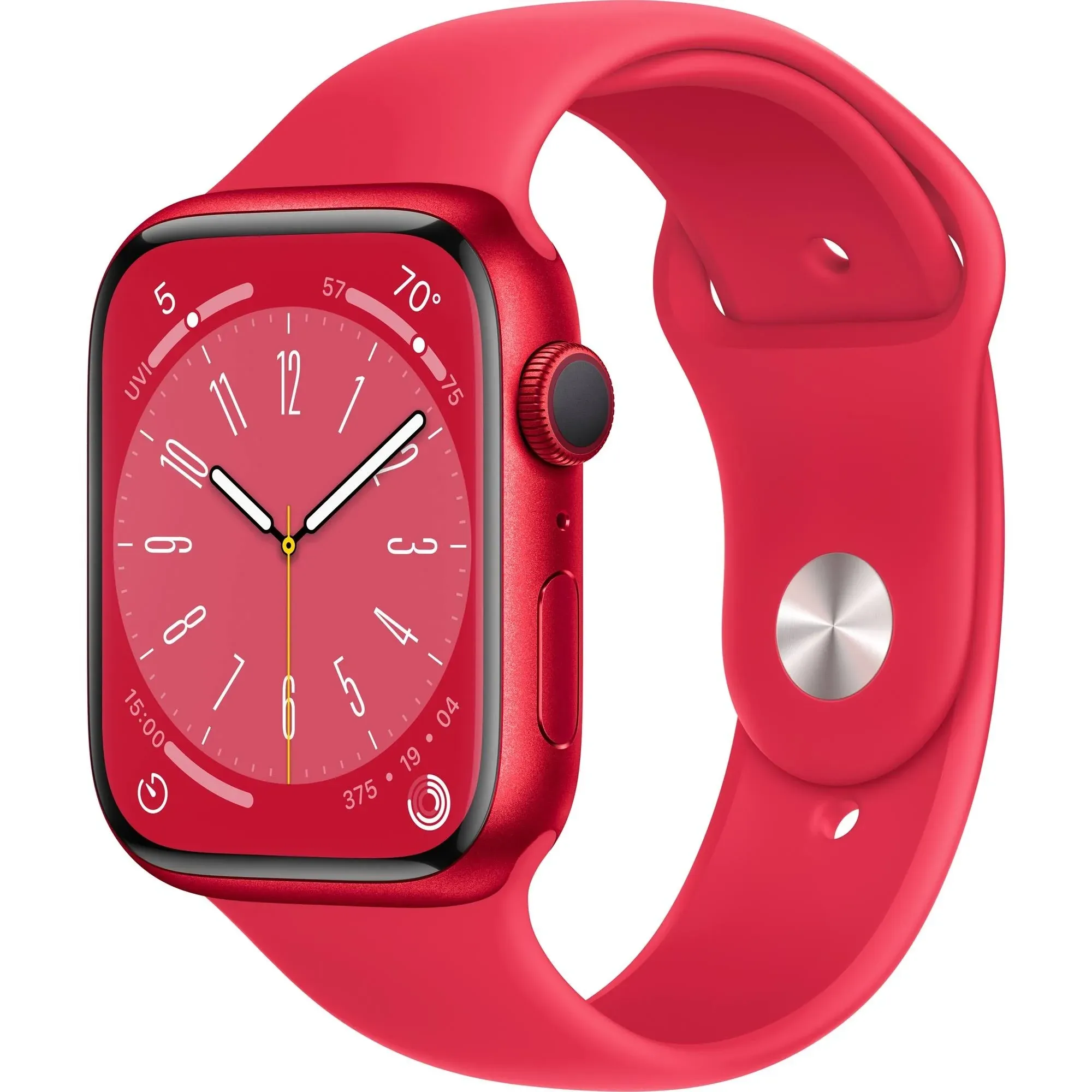 Apple Watch Series 8 GPS 41mm (PRODUCT)RED Aluminum Case with (PRODUCT)RED Sport Band - S/M