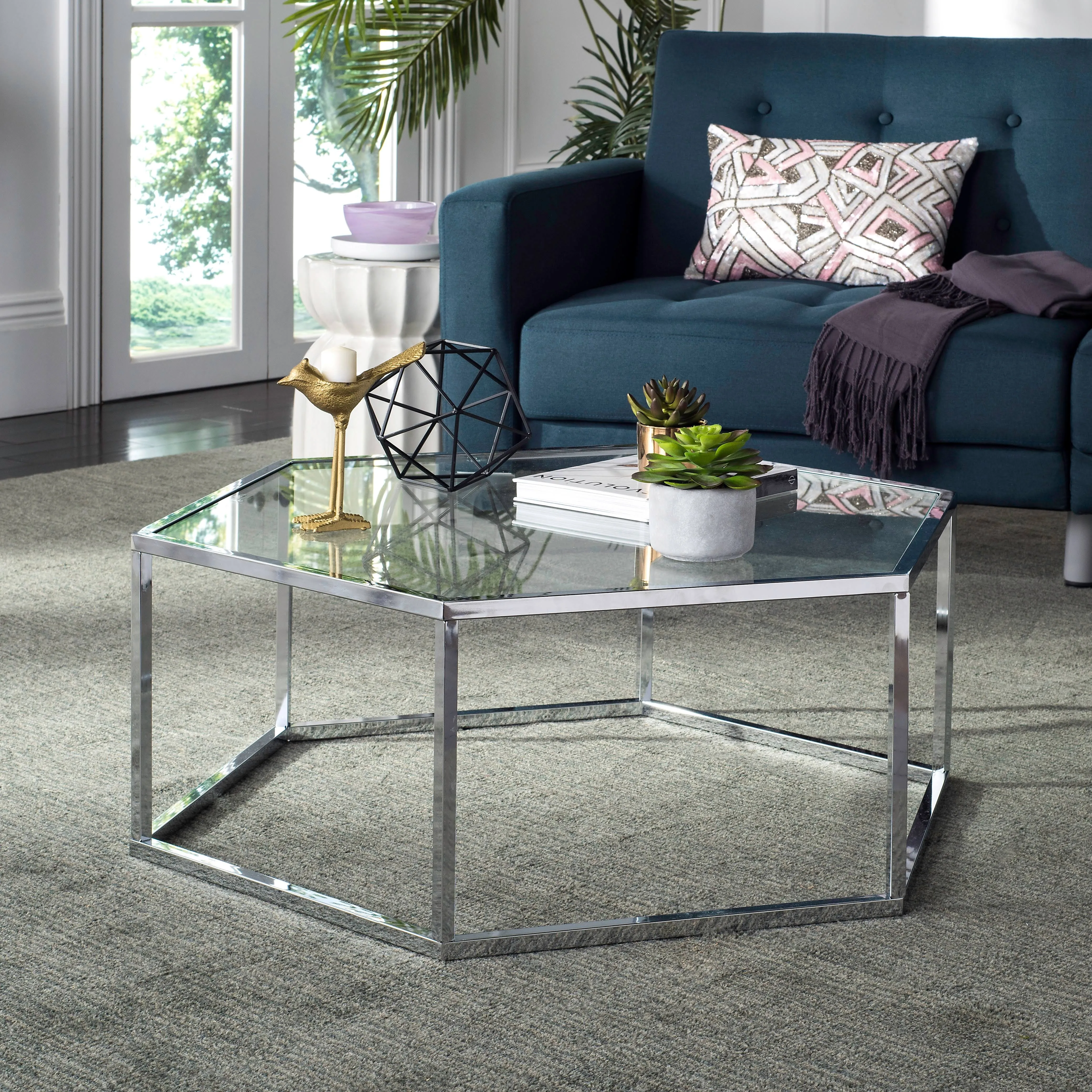 Safavieh Contemporary Glass Coffee Table