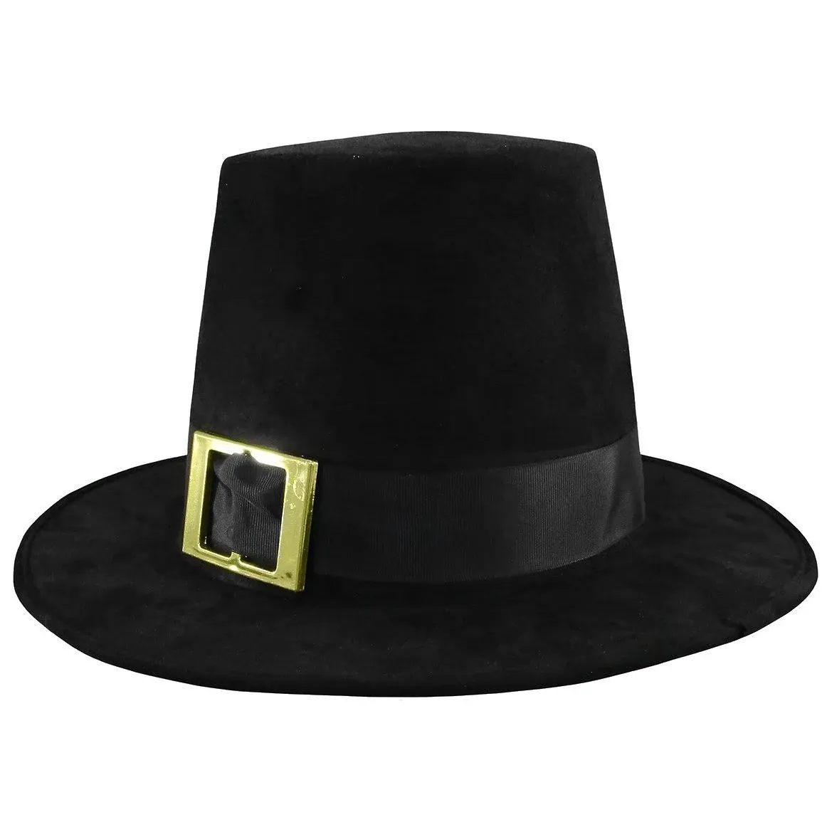 Adult Pilgrim Hat With Buckle Quaker Top Hat Thanksgiving Costume Accessory