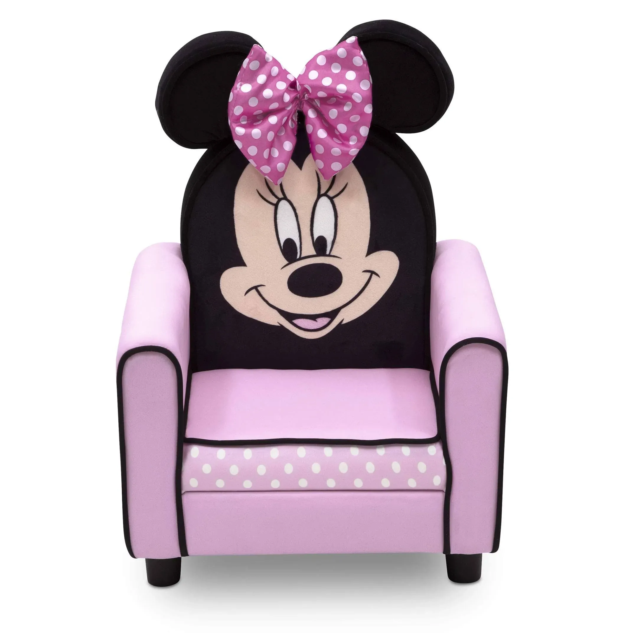 Delta Children Figural Upholstered Kids Chair Disney Minnie Mouse