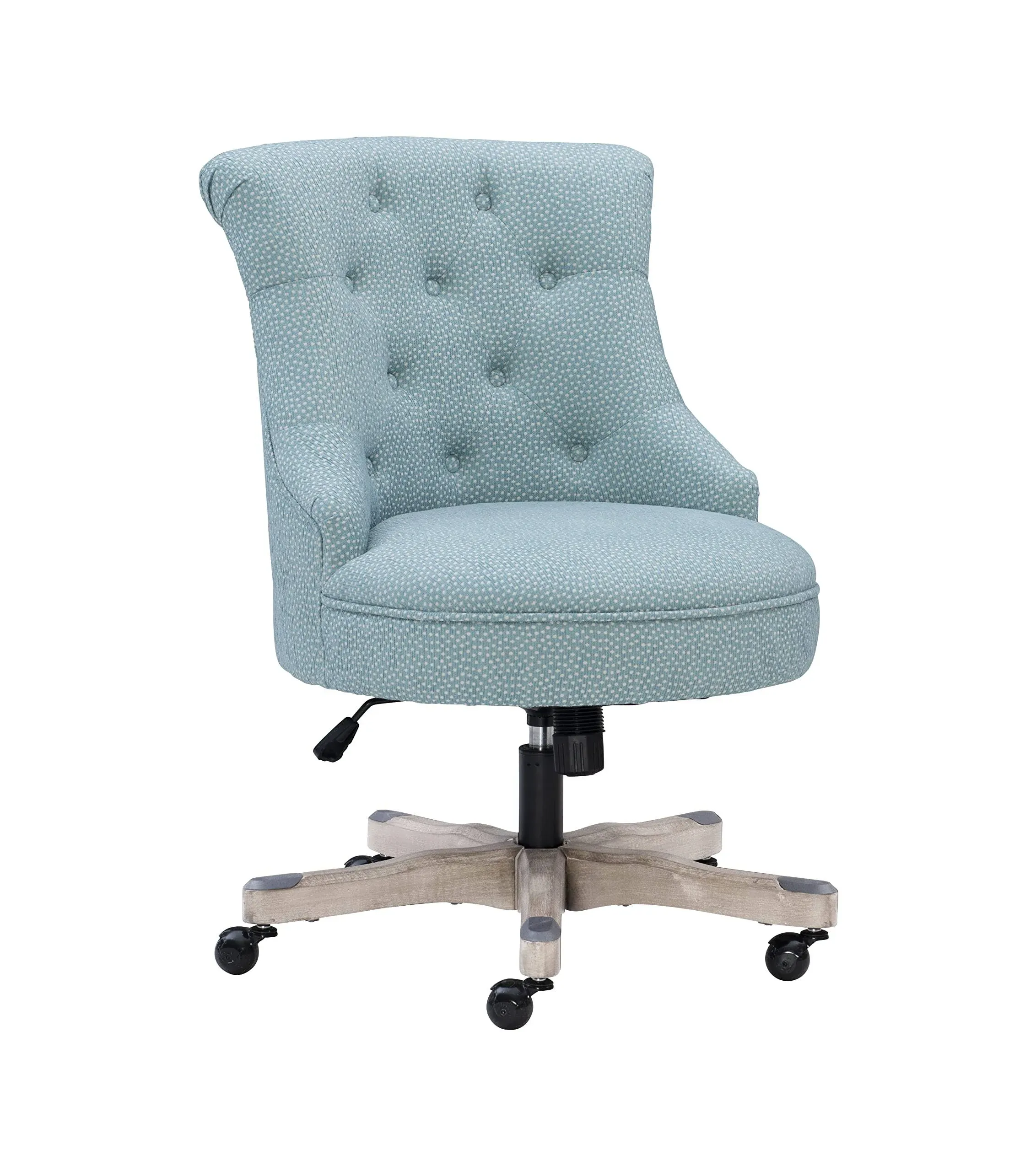 Linon Amzn0240 Talia Light Blue Office Chair Gray