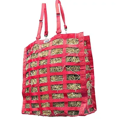 Derby Originals Supreme Four Sided Slow Feed Hay Bag, Red