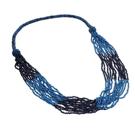 Women's Multi Strand Layered Beaded Choker Necklace