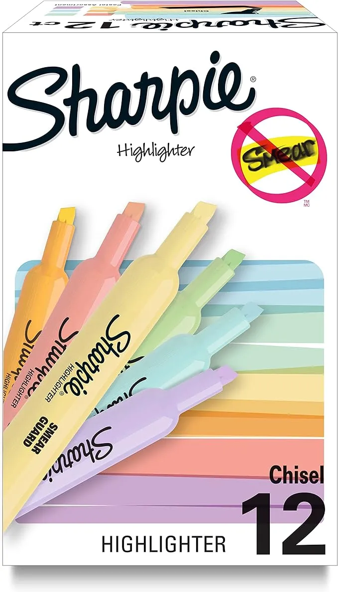 Sharpie SmearGuard Tank Style Highlighters