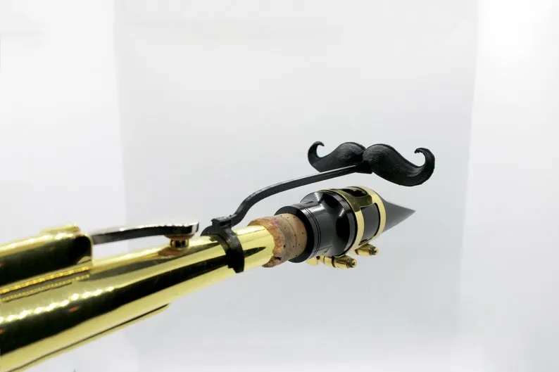 Saxstache by Brasstache - Clip-on Mustache for Saxophone