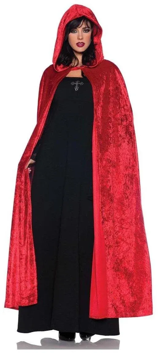 Underwraps 55? Hooded Cloak - Red 29210