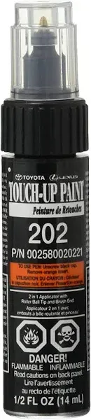   GENUINE TOYOTA LEXUS BLACK ONYX TOUCH-UP PAINT PEN CODE 202 OEM 00258-00202-21