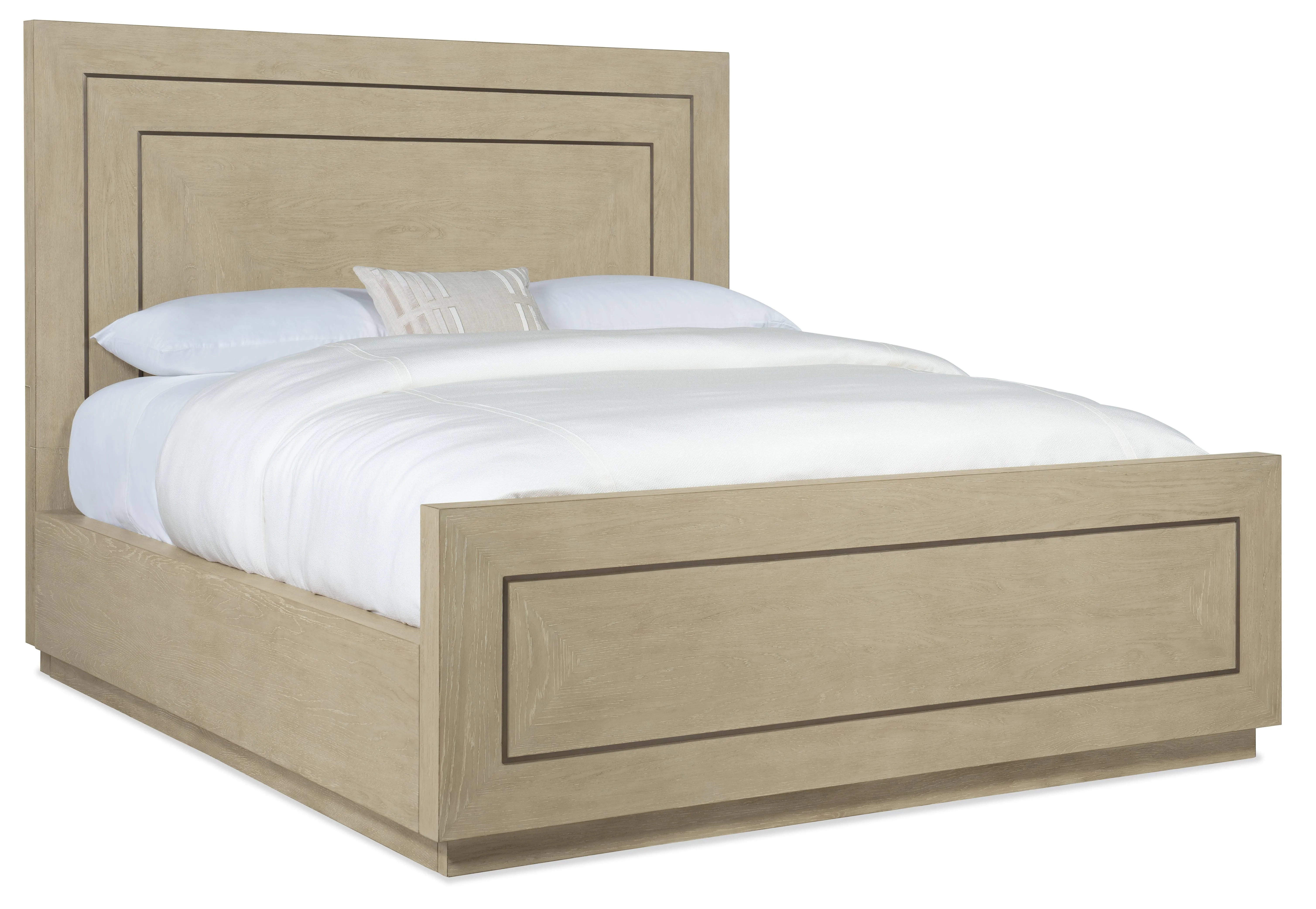 Hooker Furniture Cascade Terrain Champagne Beige Oak Wood King Panel Bed