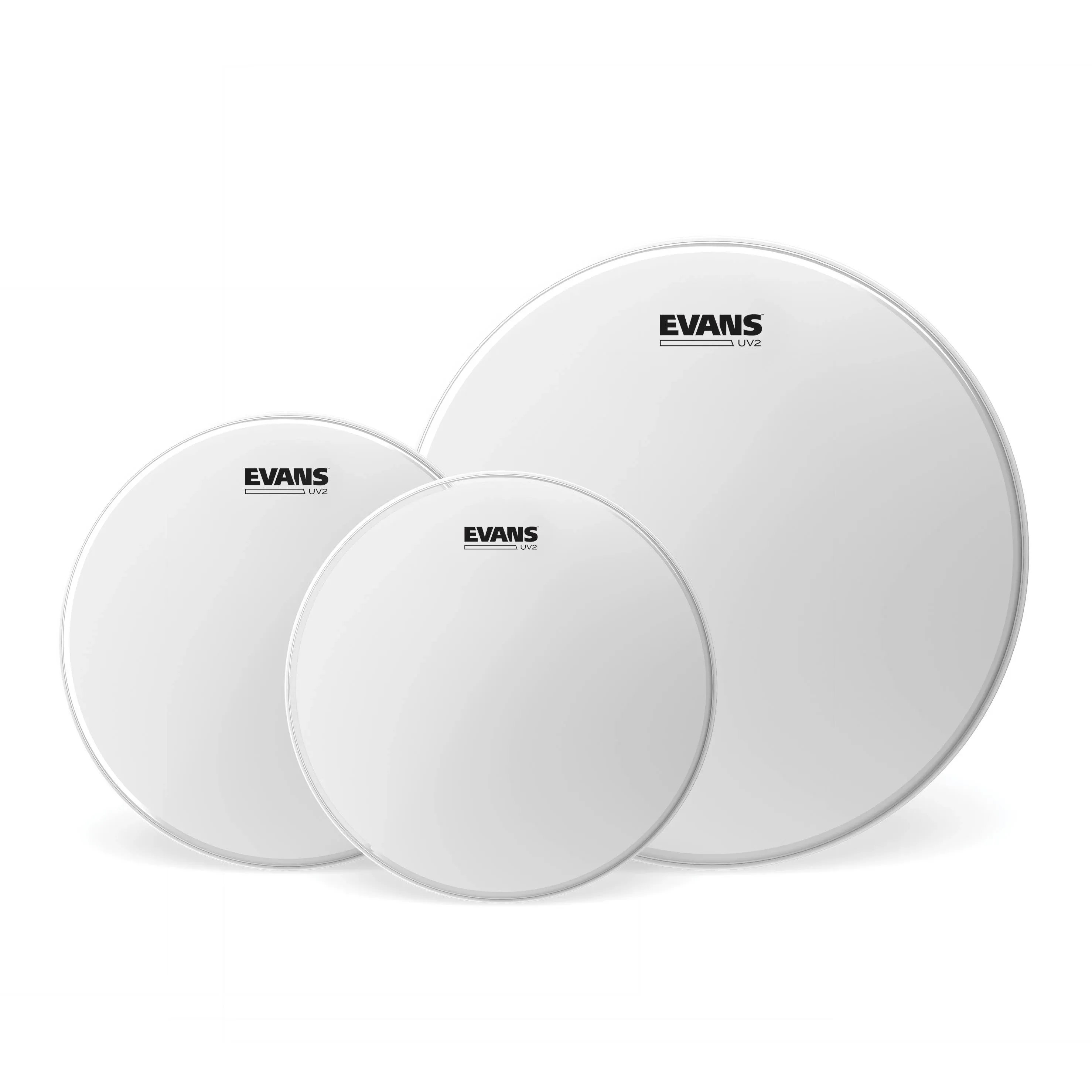 Evans UV2 Coated Tom Pack Rock Drumhead (10&#034;, 12&#034;, 16&#034;)