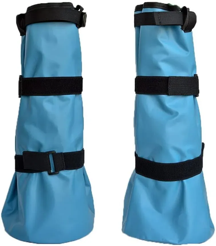 Two Adjustable Hoof Soaking Boot/Treatment Bag with EVA Pad