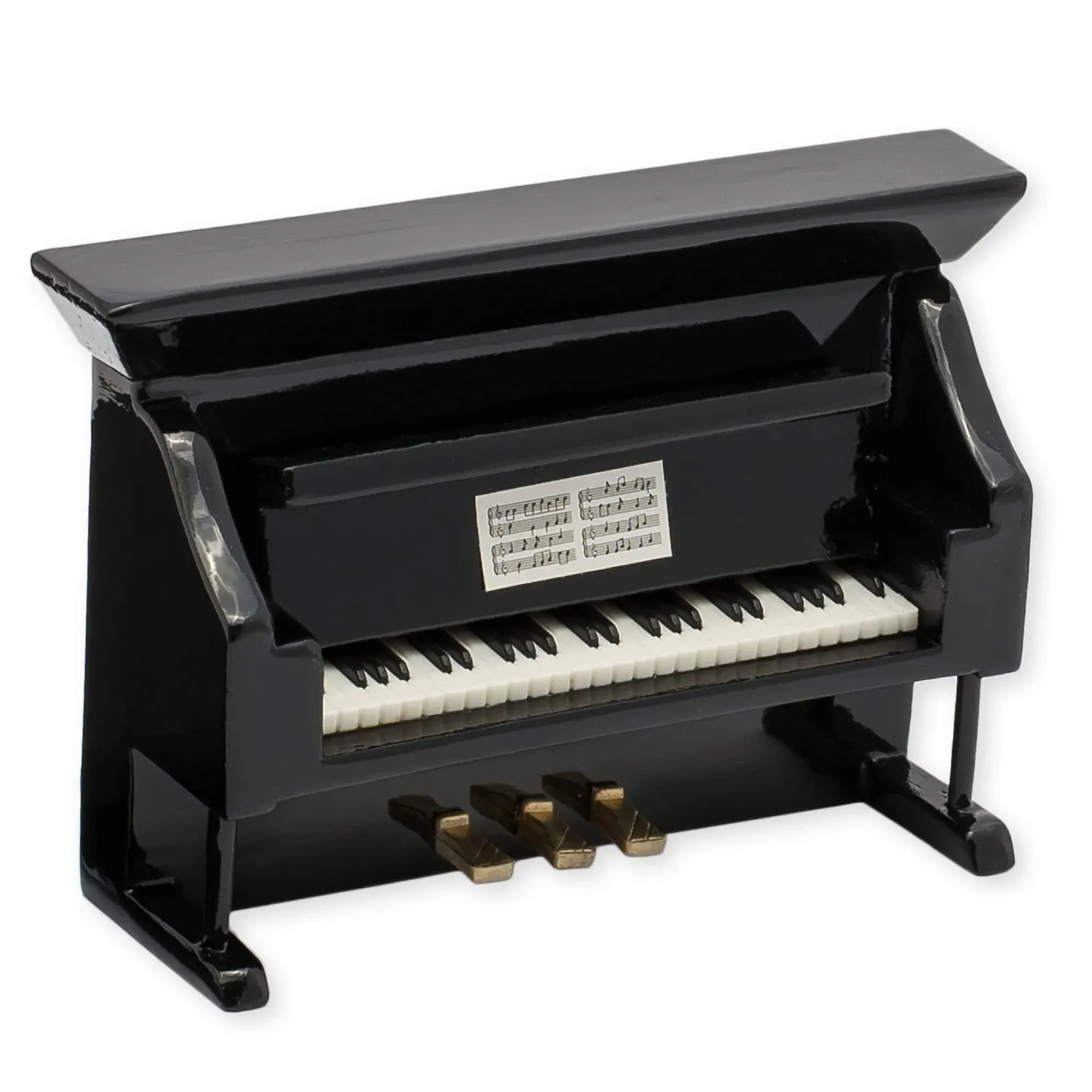 Black Upright Piano Miniature Replica Magnet Size 3 inch by Broadway Gift