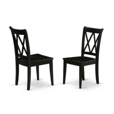 East West Furniture Dining Chair Black, Clc-Blk-W, Black, 0